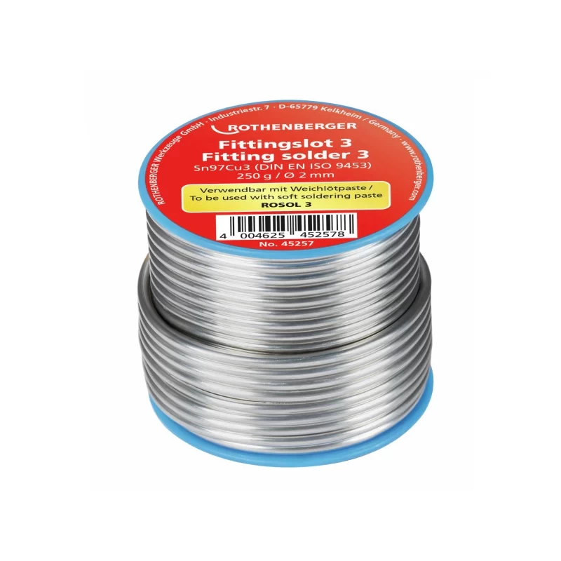 Forrasztó ón 250 g 2 mm Rothenberger 045257