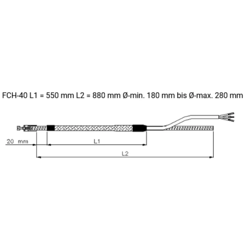 Karterfűtés öv FCH-40 / 550-880mm 55W