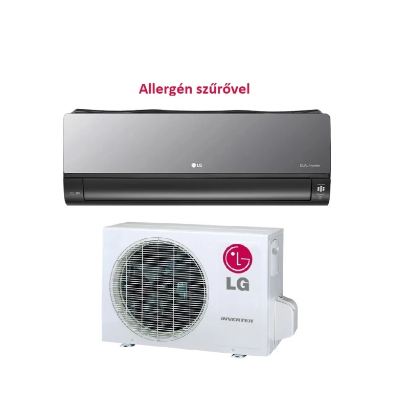 LG AC09BK ARTCOOL oldalfali split (2,6 kW fekete)