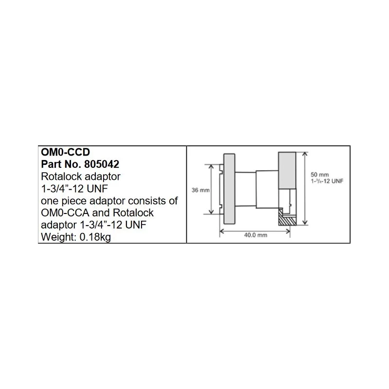 TraxOil adapter OM0-CCD 805042