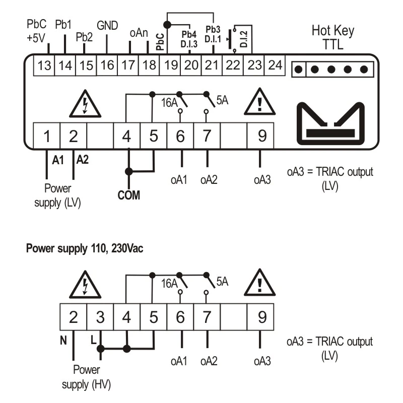 Csoport aggregát vezérlő Dixell XC 35 CX 230V - 5B33H