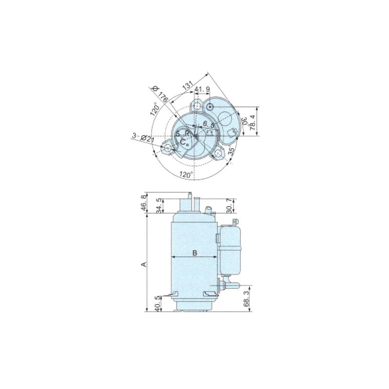 Klímakompresszor Hitachi Highly WHP02830BSV R134a