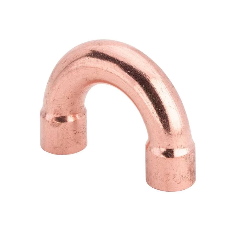 Réz visszafordító ív 22mm 180° BB