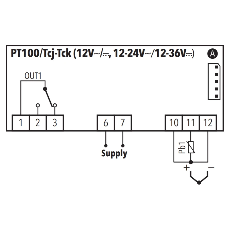 Digitális termosztát Eliwell IC Plus 902 PT100 12/24V