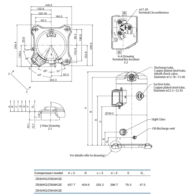 Kompresszor Copeland ZB45 KQE TFD-558