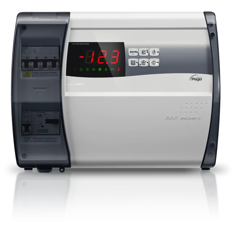 PEGO 300 Expert VD 4 PD/T 6,3-10 A Hűtőkamra vezérlő (vent.: 0,5 kW, leolv.: 6 kW)