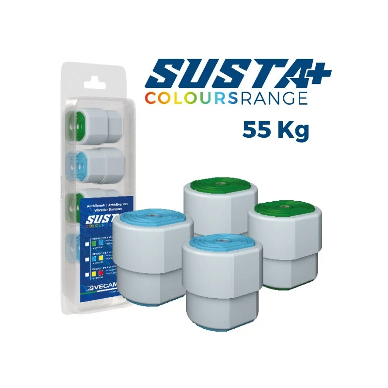 Vecamco SUSTA zöld/kék rezgéscsillapító – 55 kg-ig (4db/cs) 9898-034
