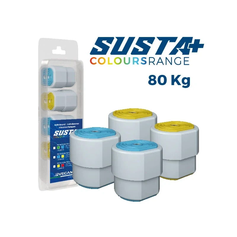 Vecamco SUSTA sárga/kék rezgéscsillapító – 80 kg-ig (4db/cs) 9898-035