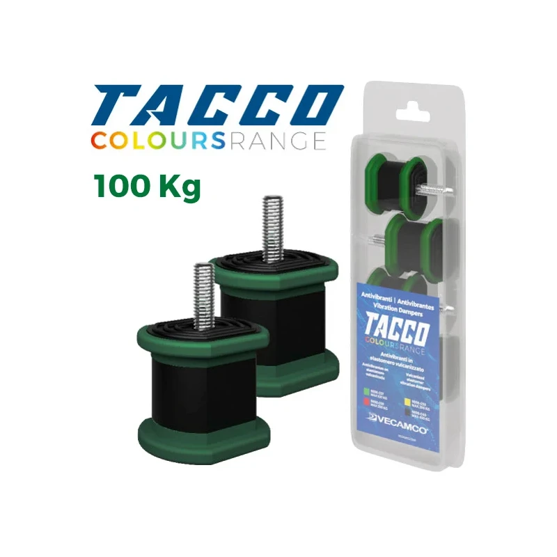 Vecamco TACCO zöld rezgéscsillapító – 100 kg-ig (4db/cs) 9898-037