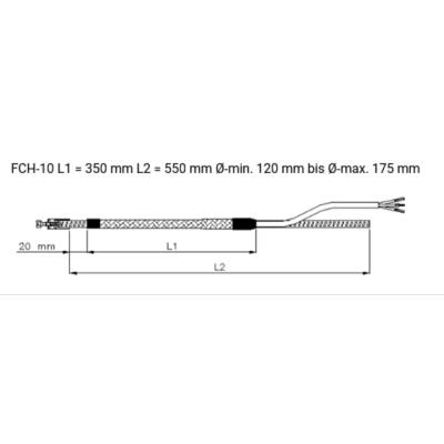 Karterfűtés öv FCH-10 / 350-550mm 35W