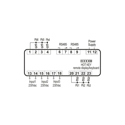 Dixell adatgyűjtő modul XJP60D - 5C0P3