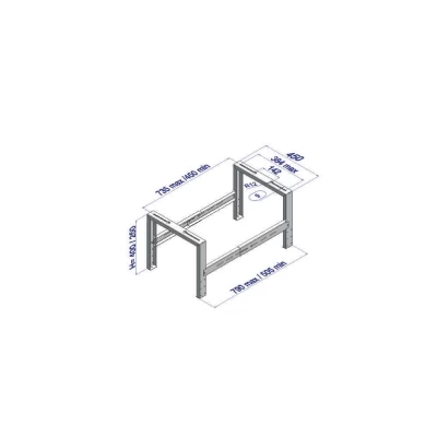 Klímatartó konzol talajra 9794-401-06 Vecamco 400x450