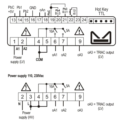 Csoport aggregát vezérlő Dixell XC 35 CX 230V - 5B33H