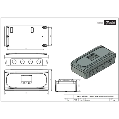 Danfoss AK-RC 204B hűtőkamra vezérlő 080Z5001