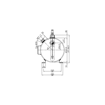Folyadéktartály Frigomec FL-125L RHK-37/B fekvő 1330256B