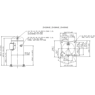 Kompresszor Copeland ZH38 K4E TFD-524 forrasztós