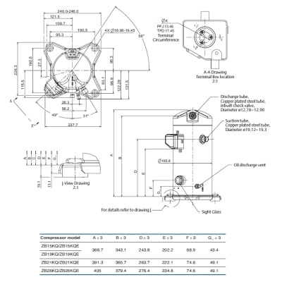 Kompresszor Copeland ZB15 KQE TFD-558