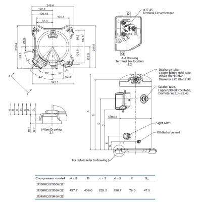 Kompresszor Copeland ZB45 KQE TFD-558
