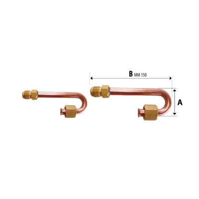 Réz klímacső visszafordító 1/4